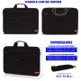 KINGSLONG Laptop Case Sleeve 15 15.6 16 Inch Laptop Bag Lightweight Slim Computer Notebook Ultrabooks Carrying Case Briefcase Cover for Men Women fit for Acer Asus Dell Lenovo HP Toshiba Black