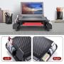 Simple Trending Metal Monitor Riser Stand and Computer Desk Organizer with Drawer, Black
