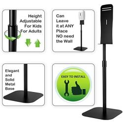 Universal Hand Sanitizer Dispenser Stand, Portable Soap Dispenser Floor Stand with Adjustble Height for School Office Hospital Lobby