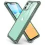 ESR Air Armor Case Compatible with iPhone 11 [Shock-Absorbing] [Scratch-Resistant] [Military Grade Protection] Hard PC + Flexible TPU Frame, for 6.1-Inch, Transparent Dark Green