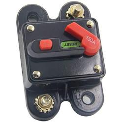 ANJOSHI Circuit Breaker 150amp 50A-300A with Manual Reset Home Solar System Fuse Holder for Car Audio and Amps Protection 12V-24V DC Reset Fuse Inverter Replace Fuses