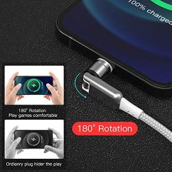 2-Pack/3ft Magnetic 3 in 1 Charger Cable for Android and iPhone,Magnet Phone Fast Charging Cord Right Angle 180 Degrees for iPhone iPad Lightning Cable,Samsung Galaxy USB Type C,Kindle Micro USB…