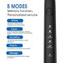 Electric Toothbrush, Electric Toothbrushes for Adults with 5 Modes, Smart Timer and 40,000 VPM Motor, IPX7 Sonic Toothbrush Electric, Rechargeable Power Electronic Toothbrush with 3 Tooth Brush Heads