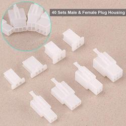 Rantecks 380PCS 2.8mm Automotive Connector Kit 2 3 4 6 Pin Electrical Wire Connectors Kit for Motorcycle Motorbike Car Boats Electric Instruments