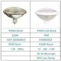 BAOMING PAR64 WFL LED Bulb 40W Replace Traditional 500w PAR64 Dimmable 120° Warm White 2700~3000K 120V GX16D
