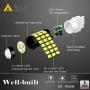 Alla Lighting 3157 LED Bulbs Super Bright 3156 3056 3157KX 4157 3457 4157NAK 3757 T25 Wedge LED Turn Signal Blinker Lights, Amber Yellow