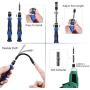 Syntus Precision Screwdriver Set, 63 in 1 with 57 Bits Screwdriver Kit, Magnetic Driver Electronics Repair Tool Kit for iPhone, Tablet, Macbook, Xbox, Cellphone, PC, Game Console, Blue