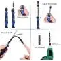 Syntus Precision Screwdriver Set, 63 in 1 with 57 Bits Screwdriver Kit, Magnetic Driver Electronics Repair Tool Kit for iPhone, Tablet, Macbook, Xbox, Cellphone, PC, Game Console, Blue