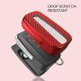ELOHEI for Toyota Key Fob Cover Premium Soft TPU 360 Degree Protection Key Case Compatible with 2018 2019 2020 Toyota Camry RAV4 Avalon C-HR Prius Corolla Smart Key (Red)