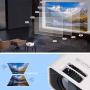 Mini Video Projector, EFFUN Outdoor Movie Projector with Projector Screen, 1080P HD Supported, Home Theater Projector, Portable LED Video Projector Compatible with HDMI, VGA, USB, TF, iPhone, iPad Mini Video Projector, EFFUN Outdoor Movie Projector with Projector Screen, 1080P HD Supported, Home Theater Projector, Portable LED Video Projector Compatible with HDMI, VGA, USB, TF, iPhone, iPad