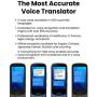 Jarvisen Language Translator Device with Unlimited 2-Year Global Data (No WiFi Need) 200+ Countries 95+% Accuracy Instant Real-time Voice Translation & Offline Translation w/Bluetooth & 4G/LTE (Blue)