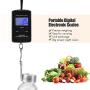 40KG Portable Digital Handy Scale, Electronic Hanging Luggage Scale Weight Measuring Tool
