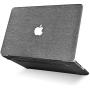LuvCase Laptop Case for Old MacBook Pro 13'' Retina Display (2015/2014/2013/2012 Release) A1502/A1425 Leather Hard Shell Cover (Silver Grey Leather)