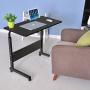 DOEWORKS Side Table, Adjustable Laptop Stand Portable Cart Tray Side Table, Black Studying Desk