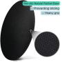 ITNRSIIET [20% Larger] Mouse Pad with Stitched Edge Premium-Textured Mouse Mat Waterproof Non-Slip Rubber Base Round Mousepad for Laptop Computer PC Office 8.7×8.7×0.12 inches Modern Red Marble