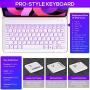 iPad Air 4 Case with Keyboard - 7 Color Backlit Detachable Wireless Keyboard - Slim Leather Folio Smart Cover for iPad 11 Pro 2020, iPad 10.9 2020, Compatible with Apple Pencil (Rose Gold)
