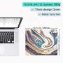ITNRSIIET Gaming Mouse Pad with Stitched Edges, Premium-Textured Mouse Mat Pad, Non-Slip Rubber Base Mousepad for Laptop, Computer & PC, 10.2×8.3×0.12 inches, Natural Luxury marbling Art