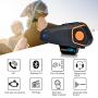 Fodsports BT-S2 Motorcycle Bluetooth intercom Off-Road Motorbike Intercom Helmet Bluetooth Headset 1000M Bluetooth Motorcycle Communication System, Hands-Free, FM, MP3 (1 Pack Soft mic)