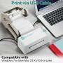 OFFNOVA Bluetooth Thermal Label Printer, High-Speed Shipping Label Printer, Compatible with Windows, Smartphone, Works with Ebay, Amazon, Shopify, Etsy, USPS, FedEx- 203 DPI Printer