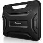 SUPGEAR Laptop Sleeve Case with Handle for 13-13.3 Inch Notebook, Shockproof Waterproof Computer Bag Protective Compatible for MacBook Pro, MacBook Air, Notebook, Microsoft Surface(Black2)