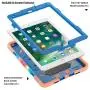 iPad Case 9.7 inch for 2017 iPad 5th Generation Case /2018 iPad 6th Generation Case/ 2016 iPad Pro Case / iPad Air 2 Case, Heavy Duty Shockproof Silicone Protect Case - Ice/Blue