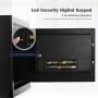 BATHWA Digital Electronic Safe Security Box, Steel Deposit Safe for Home & Office, Cabinet Safe with Keypad for Jewellery Money Valuables, Wall-Anchoring Design, 0.7 Cubic Feet Capacity
