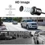 Backup Camera Safety System Kit with Dynamic Trajectory Guide Line, SAMFIWI 4.3in TFT-LCD 720P HD Monitor and Waterproof Rear View Camera Multiple Installation Methods for Trucks/Cars/Pickups (Black)