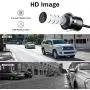 Backup Camera Safety System Kit with Dynamic Trajectory Guide Line, SAMFIWI 4.3in TFT-LCD 720P HD Monitor and Waterproof Rear View Camera Multiple Installation Methods for Trucks/Cars/Pickups (Black)