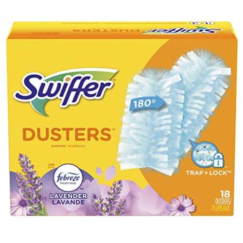 Swiffer 180 Dusters, Multi Surface Refills with Febreze Lavender, 18 Count