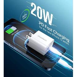 USB C Charger, CHOETECH 2-Pack PD Fast Charger 20W Type C Power Delivery 3.0 Wall Charger Compatible for iPhone 12/12 Pro Max/12 Pro/12 Mini/11 Pro Max/SE/XS/XR/8, iPad Pro, Galaxy S20/S10, Pixel 5/4