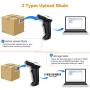 Wireless CCD Barcode Scanner, Evnvn 3-in-1 Bluetooth Bar Code Reader with 1200mAh Battery, 2.4GHz 100m Transmission and CCD Image Scanning for Retail Store, Warehouse and Library