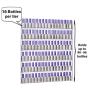 AMT Acrylic Nail Polish Racks for The Wall. Clear Nail Polish Display. Young Living Essential Oils Organizer. Holds up to 96 Btls. Plus a Microfiber Cloth for Cleaning Purposes (6 Tier /2 Pack)