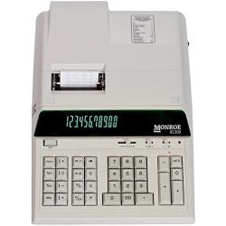 (1) Monroe 8130X 12-Digit Print/Display Professional Heavy-Duty Calculator in Ivory with Extended Life Calculator Body