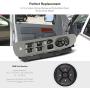 BASIKER Master Power Window Switch and Bezel, Driver& Passenger Window Switch Bezel Replacement for 2002-2010 Dodge Ram 1500/2500/3500, Taupe