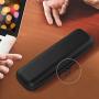 MoKo Holder Case Fit Apple Pencil 1st & 2nd, PU Leather Case for Samsung Stylus Pen Surface Pen, Fit New iPad 8th Gen 2020/7th Gen 10.2/iPad Air 4th Gen/iPad Pro 11 & 12.9 2020, Black