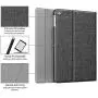 Fintie Keyboard Case for iPad 9.7 2018/2017 / iPad Air 2 / iPad Air - Slim Shell Stand Cover w/Magnetically Detachable Wireless Bluetooth Keyboard for iPad 6th / 5th Gen, Gray