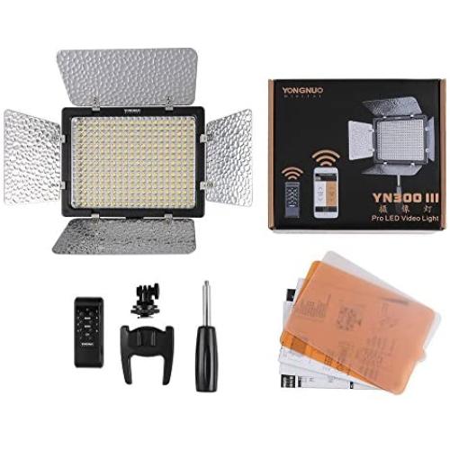 YONGNUO YN300 III LED Video Light with 5600k Color Temperatur e and Adjustable Brightness for Canon Nikon Pentax Olympus Samsung