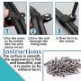 Glarks 60Pcs 3/4 Inch Black Nylon Screw Mounting R-Type Cable Clip Wire Clamp with 60Pcs Screws for Wire, Cable, Conduit and Cable Conduit Kit (Black)