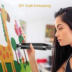 Heat Gun resin bubble remover 6.6ft Cable Dual-Temperature 300W Hot Air Gun for Drying Paint, Clay, embossing heat gun