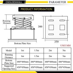 CGOLDENWALL Projector Lift Motorized Projector Mount Hanger Projector Ceiling Mount Adjustable Mounting Bracket Double Motors with Fixing Plate Max Load 44lb (Running Distance:100cm/39.37inches)