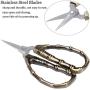 BIHRTC Mini Siccors Crochet Scissors Embroidery Scissors Sharp Stainless Steel Tip Scissors Craft Shears Scissors for Sewing Paper Handicraft Threading Needlepoint Bronze Scissors