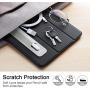 ESR Pencil Holder Compatible with Pencil (1st and 2nd Gen), Elastic Pocket [Stylus Pens Protected and Safe] Pouch Adhesive Sleeve Attached to Case for Stylus Pens - Silver Grey