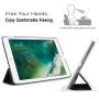MoKo Case Fit 2018/2017 iPad 9.7 6th/5th Generation - Slim Lightweight Smart Shell Stand Cover with Translucent Frosted Back Protector Fit Apple iPad 9.7 Inch 2018/2017, Black(Auto Wake/Sleep)