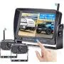 DoHonest V23 HD 1080P Digital Wireless Dual Backup Camera 7 DVR Split Screen Monitor Kit High-Speed Rear Observation System for Trailer,RV,Truck IR Night Vision IP69K Waterproof