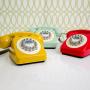 Wild Wood 746 Phone, Retro Design, Red