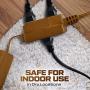 25 Feet Brown Extension Cord, 3 Outlet, 2 Prong, 16 Gauge Cable, Heavy Duty, Indoor use, (2 Pack) - by Revpex