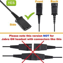 Headset QD (Quick Disconnect),Compatible with Plantronics Headset.QD Cable with Single 3.5mm Plug for Smartphones Mobile Phones,Laptop etc