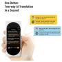 Langogo Genesis 2-in-1 AI Translator Device and Voice Recorder Transcriber, 100+ Languages Instant Two-Way Translation and Transcription Recorder, Built-in Data, 3.1inch Retina Display, White
