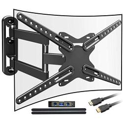 Everstone Heavy Duty Single Stud TV Wall Mount Bracket for Most 32-80 Inch LED,LCD,OLED,Plasma Flat Screen,Curved TVs,with Full Motion Articulating Arm,Up to VESA600x400 and 110lbs