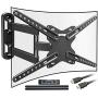 Everstone Heavy Duty Single Stud TV Wall Mount Bracket for Most 32-80 Inch LED,LCD,OLED,Plasma Flat Screen,Curved TVs,with Full Motion Articulating Arm,Up to VESA600x400 and 110lbs